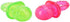 HEEPDD 2Pcs Dog Pacifier Chew Toys, Pet Puppy Molar Chewing Training Toys for Dogs and Cats (Red Green)