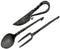 NauticalMart Medieval Eating Utensil Set - Iron Utensils for Authentic Dining Experience