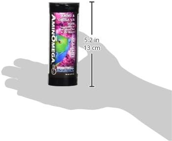 Brightwell Aquatics AminOmega - Amino & Omega - 3/6 HUFA Supplement for Marine Fish & Reef Aquariums 60-ml