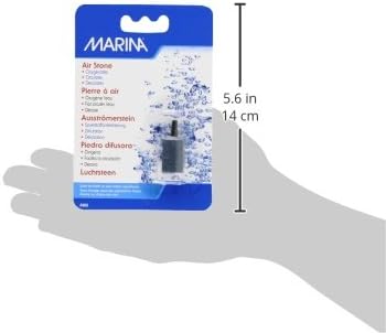 Marina Air Stone Aquarium Decor, Cylinder, 1-1/2-Inch for Bubbly Aquatic Environments
