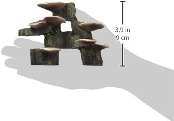 Penn-Plax Deco-Replicas Tree Trunk with Shelf Mushrooms Aquarium Decoration – Safe for Freshwater and Saltwater Fish