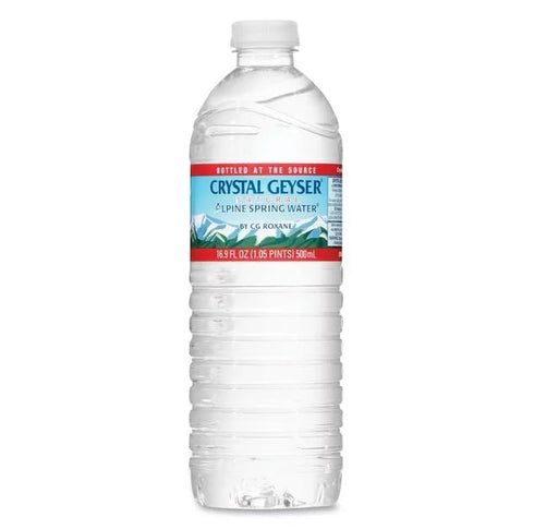 ComboCreations Crystal Geyser Natural Alpine Spring Water, 16.9 fl oz, Pack of 8