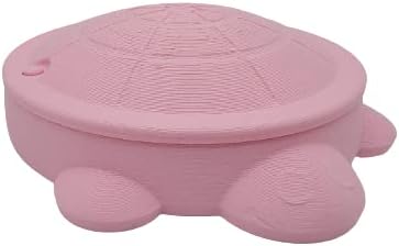 (5 Inch) Mini Sandbox Turtle with Lid Cap | Reptile Feeder