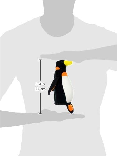 TUFFY World's Tuffest Soft Dog Toy - Zoo Junior Penguin with Squeakers, Durable for Interactive Play