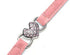 CHUKCHI Heart Bling Cat Collar with Safety Belt and Bell 8-11 Inches (Pink)