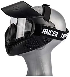 Lancer Tactical Full Face Airsoft Paintball Mask - High Strength Polyethylene with Visor