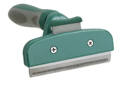 TopMed ETS Deshedding Tool For Dogs & Cats, Pet Grooming Brush For All Kind Of Pet Hair, Reduces Shedding Effectively Proven Grooming Tools for Dogs Cats and Other Animals (Large, Green)