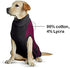 MAXX Dog Recovery Suit – Cozy Breathable Post-Surgery Suit for Wounds, E-Collar, Cone Alternative (Ruby Red Grey, S+)