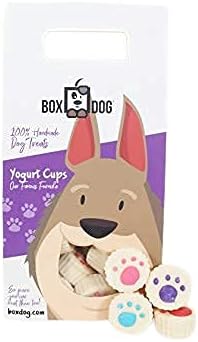 BoxDog Handmade Dog Yogurt Cups, USA Dog Bakery Gift Box with 5 Ingredients, Dog Yogurt Treats You Can Eat Too!