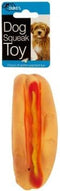 Kole Imports Hot Dog Squeak Dog Toy. Squishy Small Dog Toy Ideal for Stress