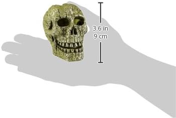 GloFish Skull Ornament, Detailed Aquarium Hideaway for Fish