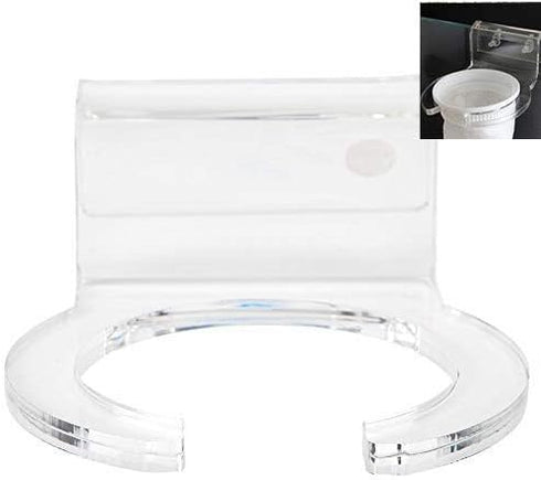 Aquarium Pre Filter Sock Holder, Acrylic Micron Bag Holder for Fish Tank Filter Sock Mount Bracket (4inch)