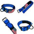 Dog Collars for Large Dogs - 2 inch Wide Personalized Collar with Metal Buckle American Flag Patch