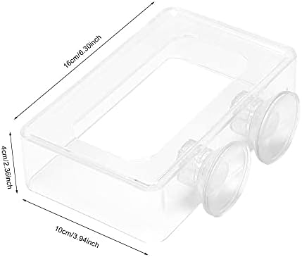 2PCS Fish Feeding Acrylic Floating Fish Food Feeding Ring Betta Goldfish Fish Feeding Ring for Aquarium Fish (L)