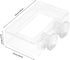 2PCS Fish Feeding Acrylic Floating Fish Food Feeding Ring Betta Goldfish Fish Feeding Ring for Aquarium Fish (L)