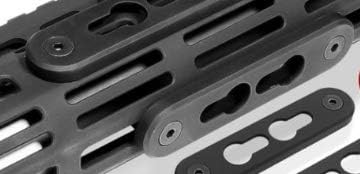 Gotical-2 Slot MLOK to Keymod Adapter - 3” Long & 0.5” Wide Converts