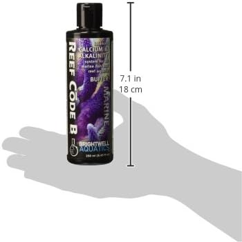 Brightwell Aquatics Reef Code B, Balanced Calcium & Alkalinity System Water Conditioner for Saltwater Tanks.