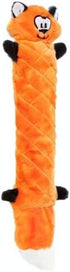 ZippyPaws Jigglerz Dog Squeaky Toys, Funny Animal Plush for Small, Medium, & Large Dogs, Fox