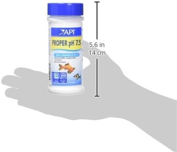 7.5 9.2-Ounce 7.5 260 API Proper pH Freshwater Aquarium Water pH Stabilizer Container, Proper PH PWDR JAR-Small, Whites
