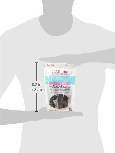 CARU Soft 'n Tasty Baked Bites, Duck Bites Dog Treats, Flavorful Training Treats, 4 oz