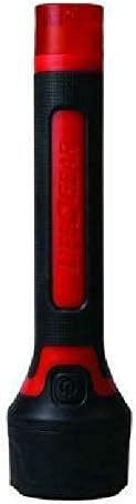Life Gear Waterproof Signal Light with Rubberized Grip - Red Safety Light & Emergency Whistle