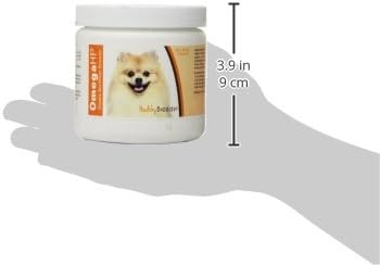 Healthy Breeds Pomeranian Omega HP Fatty Acid Skin and Coat Support, 60 Count Soft Chews