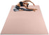 Large Yoga Mat, 6’x4’ Wide Exercise Mat, 8mm Thick Non-Slip Workout Mat for Home Gym by Wakeman (Pink)
