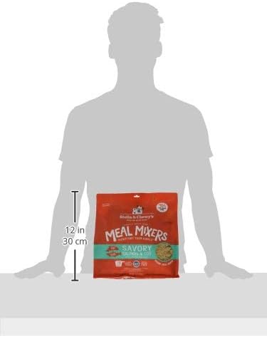 Stella & Chewy's Freeze Dried Raw Savory Salmon & Cod Meal Mixer – Grain Free Dog Food Topper, 18 oz Bag for Small &