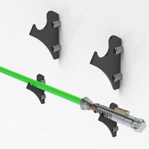 WANLIAN Wall-Mounted Lightsaber Rack, Suitable for Swords, 1 Pair of Lightsaber Sabers