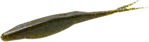 Zoom Bait Salty Super Fluke Jerk Bait-Pack of 10 (Watermelon Candy, 5-Inch)