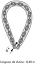 Heavy-Duty Steel Chain Lock, Ultimate Anti-Theft Security, Cut-Resistant Bike Chain with Weather-Resistant Sheath