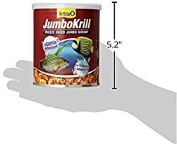 Tetra JumboKrill Freeze-Dried Jumbo Shrimp, 3.5 oz, Natural Shrimp Treat for Aquarium Fish, Red (16198)