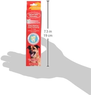 2.5oz Petrodex Toothpaste for Dogs and Puppies, Cleans Teeth and Fights Bad Breath, Reduces Plaque and Tartar