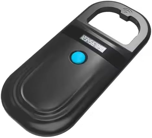 JZLHGOFYTD ISO11784/85/FDX-B/EMID Reader,134.2kHz Pet Microchip Scanner Animal Handheld Pet ID Scanner Rechargeable