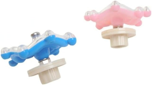 JNCWYP 2 Pack Finches Bird Cage Spinning Toy for Parakeets & Cockatiels, Interactive Spinner Rattle Bird Toys, Cage
