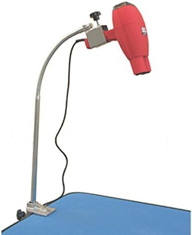 Heavy Duty Stainless Steel Dog Pet Grooming Table, Foldable Hair Dryer Stand Holder with Clamp