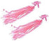 Sunflower Handlebar Streamers for Bikes and Scooters, Sparkle Pink Tassel Ribbons for Kids Bicycle Trike Grips