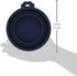 Doskocil 23369 Silicone Round Travel Bowl for Pets, 3-Cup, Navy Blue
