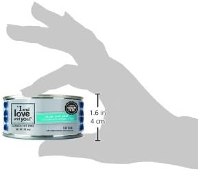 I and love and you Wet Cat Food, Oh My Cod Pâté, Cod Recipe, Grain Free, 3oz Pack of 24 Cans