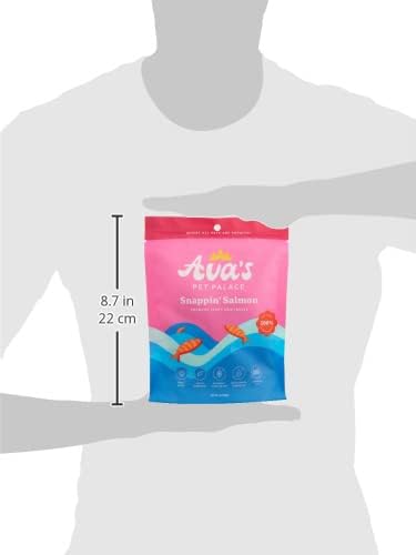 Avas Pet Palace Snappin Salmon Air-Dried Wild-Caught Salmon Jerky Dog Treats | Sustainable, High-Protein