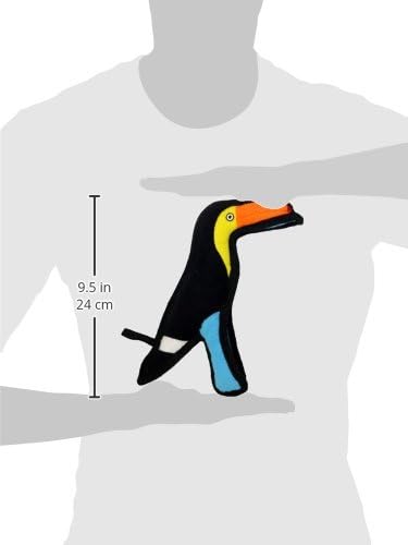TUFFY World's Tuffest Soft Dog Toy - Zoo Junior Toucan, Durable & Strong for Interactive Play.