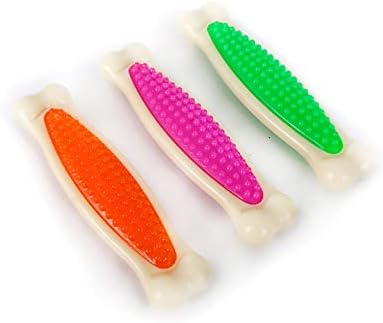 Hartz Chew 'n Clean Tuff Bone Tough Dog Chew Toy, Large, 3 Pack