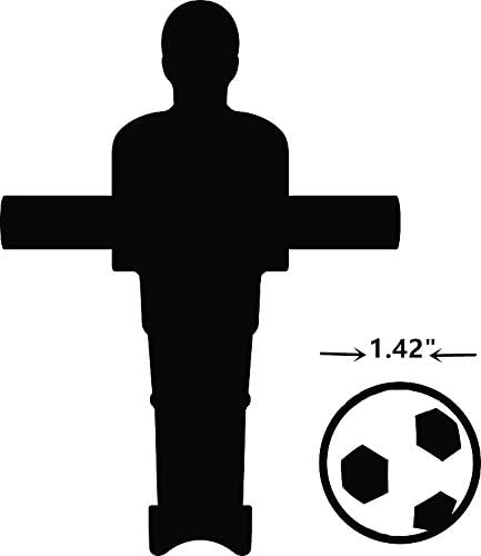 OuMuaMua Foosball Table Balls, 1.42 Inch Soccer Balls for Tabletop Game, World Cup Accessory Replacements