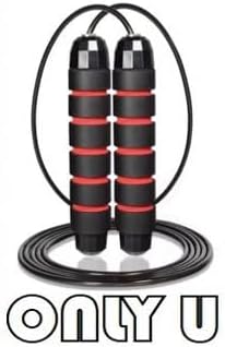 Jump Rope From Only U, Fitness Exercise Equipment for Home Gym, Men Women and Kids, Health (Multiple Colors)