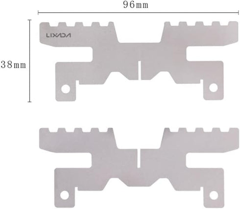 Lixada Mini Lightweight Titanium Stove ALC-ohol Stove Support Bracket Cross Stand Cross Stand Rack for Outdoor Camping Backpacking Hiking etc