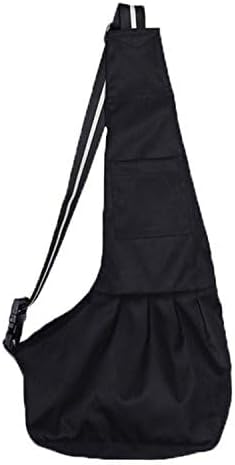 Pet Dog Puppy Cat Carrier Bag, Oxford Cloth Sling, Single Shoulder Bag, Small, Black