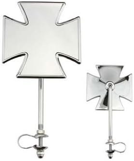 Lowrider Cross Bicycle Bike Mirror, Chrome - Bike Accessory