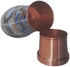 Ornate International Pure Copper Hammered Design Water Bottle, 1000 ml with Tumbler and Lid (Marble)