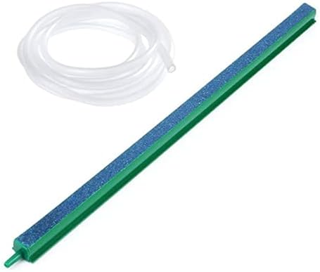 Saim 16 inch Aquarium Air Stone Bar, Bubbles Release Oxygen Diffuser Bar with 20ft Clear Airline Tubing