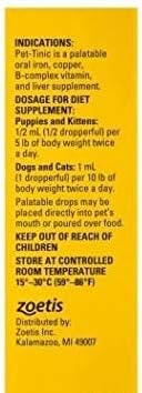 Pet-Tinic Pediatric Drops for Dogs, Cats, Puppies and Kittens, 1 oz (30 ml)